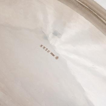 A German silver Art Déco jardinière, mark of  Adolf Mogler, Heilbronn, circa 1925.