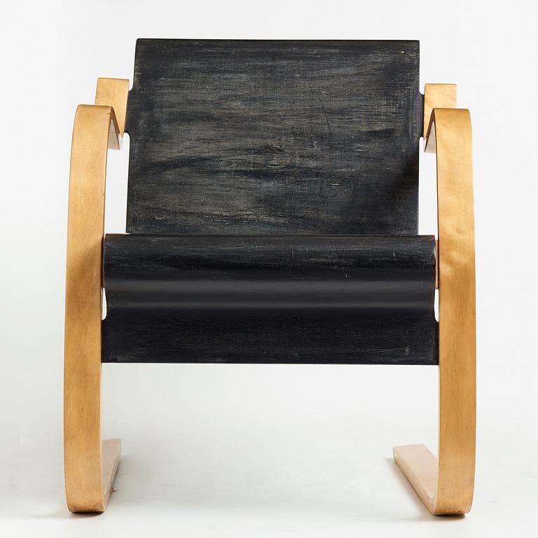ALVAR AALTO, a birch plywood model 31 cantilevered chair, karmstol, modell nr 31, O.y Huonekalu-ja Rakennustyötehdas, Finland.