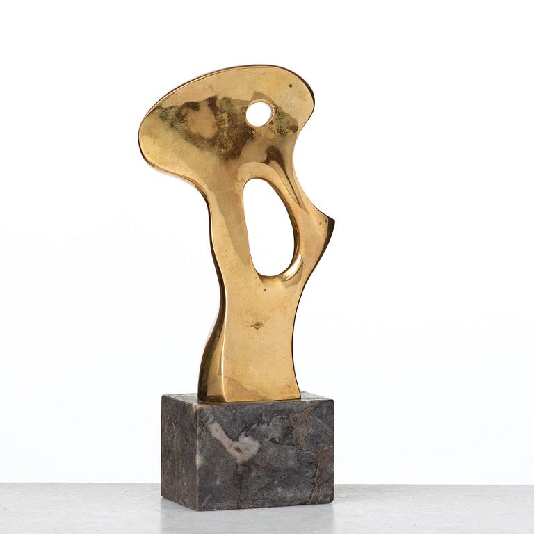 CHRISTIAN BERG, Polished bronze.Signed C.B. Copy no 1. (Edition of 5). The motif conceived 1972.
