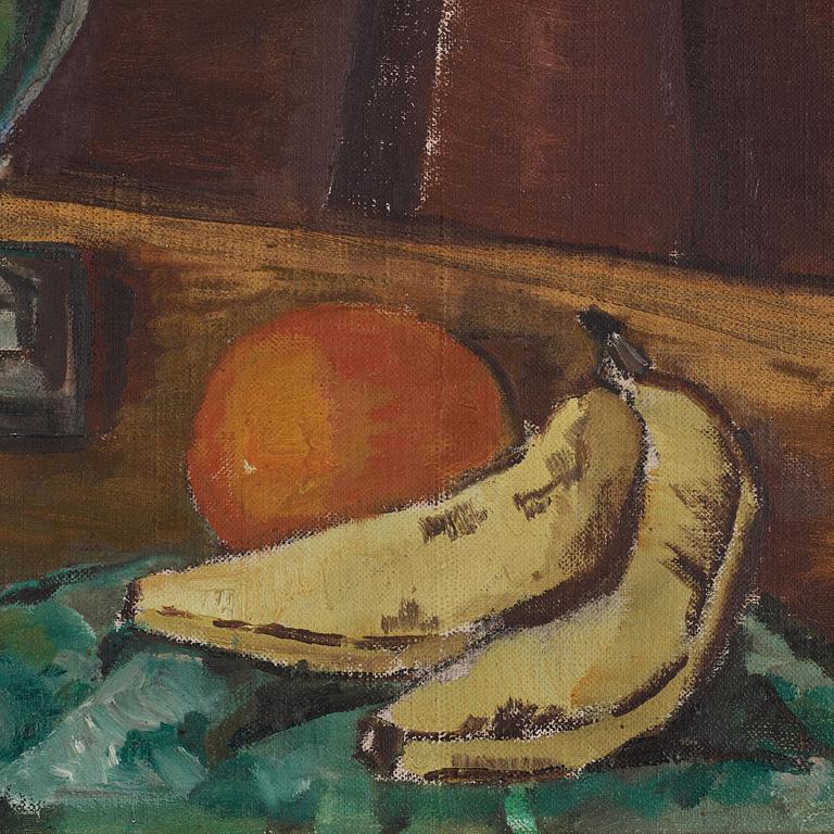 Agda Holst, Still life with fruit and flowers.