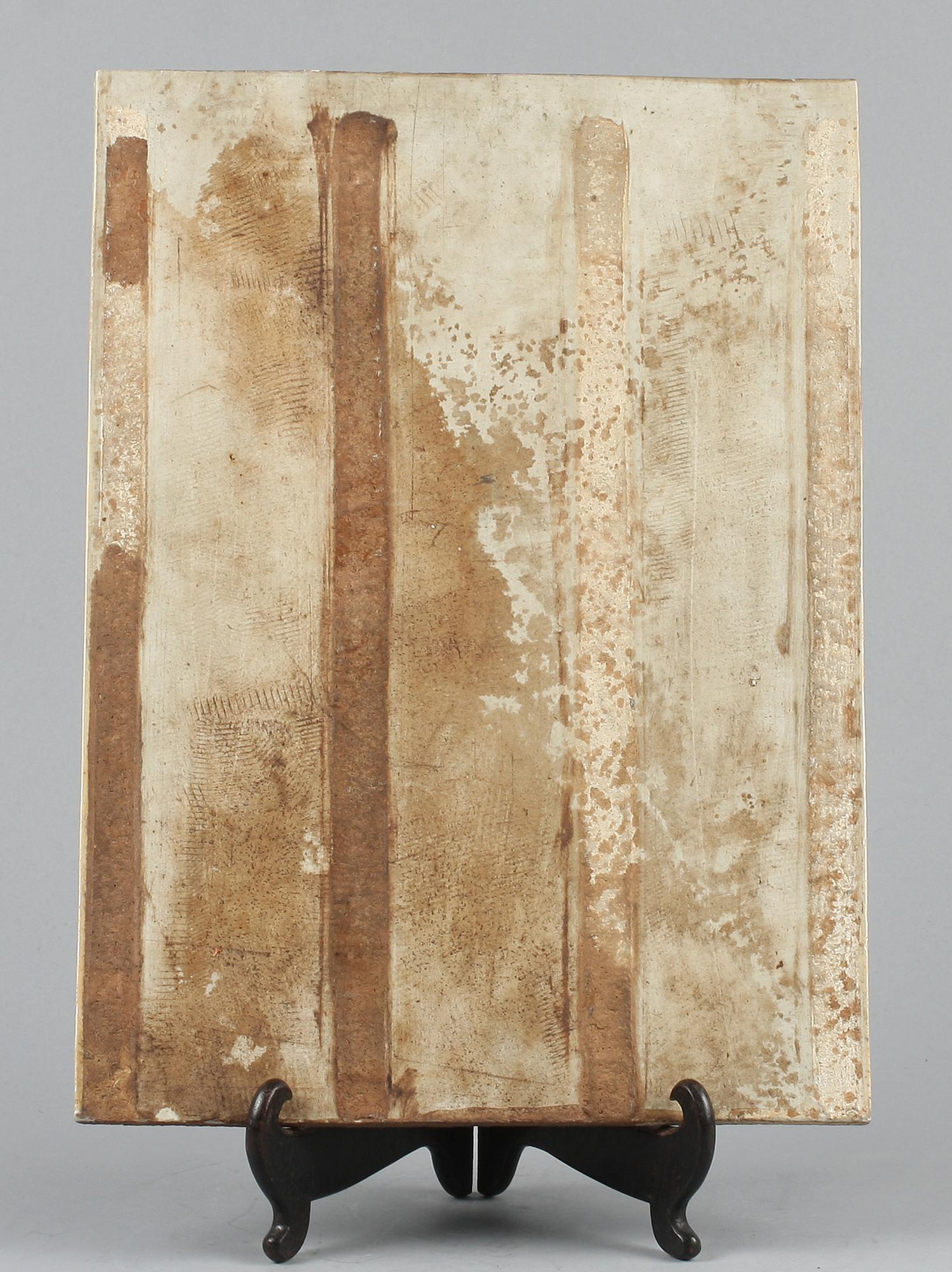 VÄGGPLAKETT, porslin, Kina, 1800-tal.