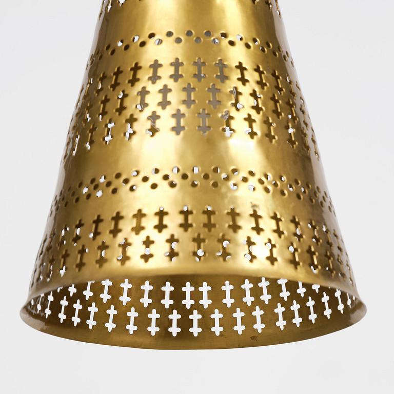 Hans Bergström, taklampa, modell 70, ateljé Lyktan, Åhus, 1950-tal.