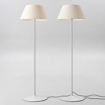 Philippe Starck, a pair of 'Romeo Soft' floor lamps, Flos, Italy.