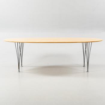 Dining table named "Superellips", designed by Piet Hein and Bruno Mathsson for Bruno Mathsson International.