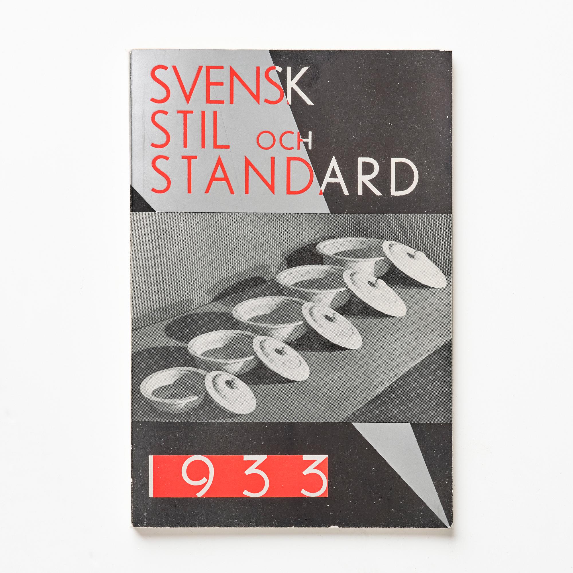 Catalogue, "Svensk stil och standard 1933".