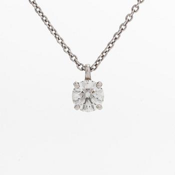 De Beers, halsband, platina med briljantslipad diamant.