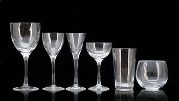 GLASSERVIS, 65 delar, "Chateau", Bertil Vallien, Kosta Boda.