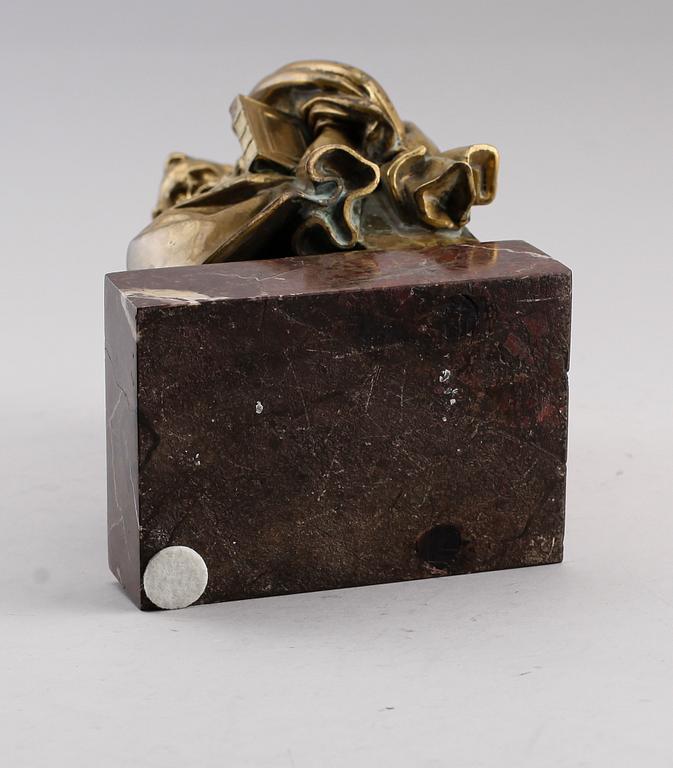 SKULPTUR, förgylld brons, renässansstil, 1800-tal.