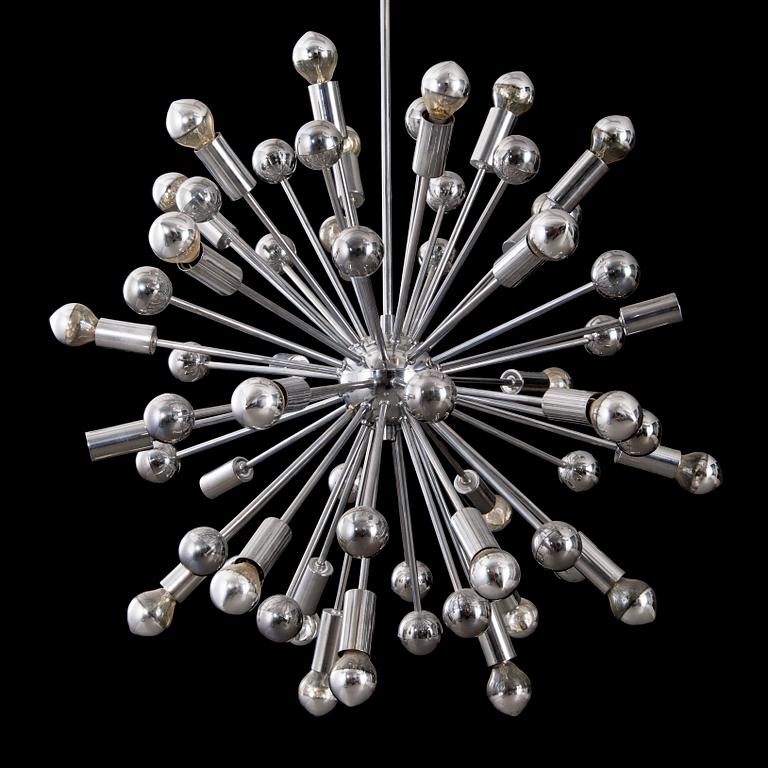 PAUL DE HAAN, taklampa, "Sputnik", 1900-talets senare hälft.