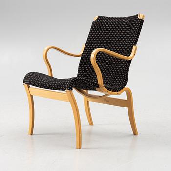 Bruno Mathsson, armchair, "Mina", Mathsson International, second half of the 20th century.