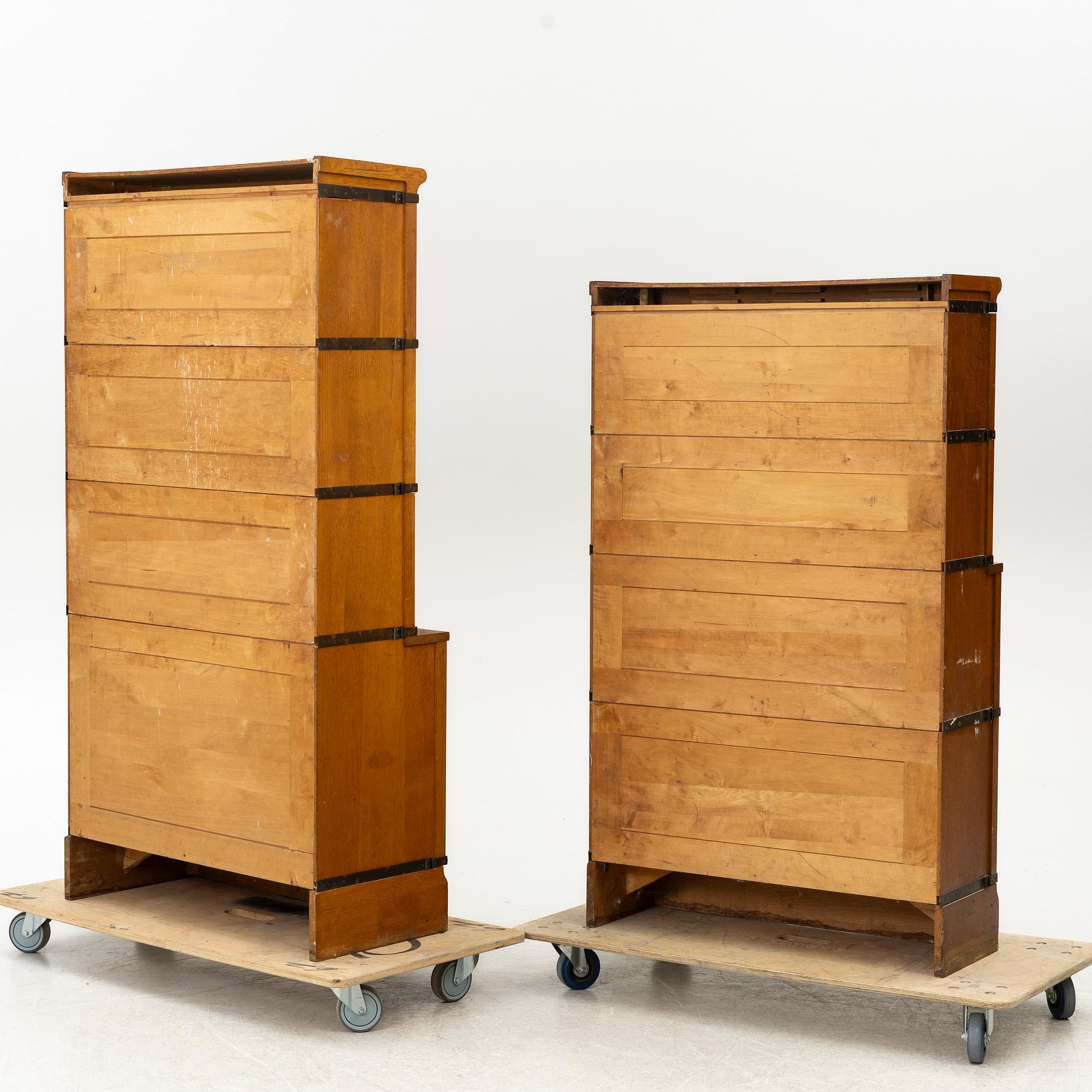 Two book cabinets, 20th century.
