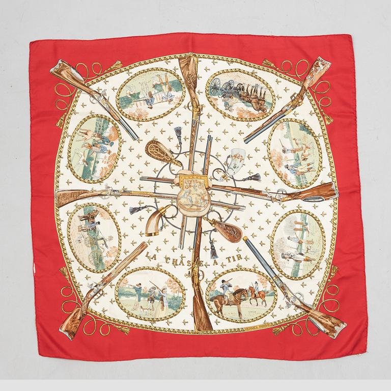Hermès, scarf, "La Chasse à Tir".