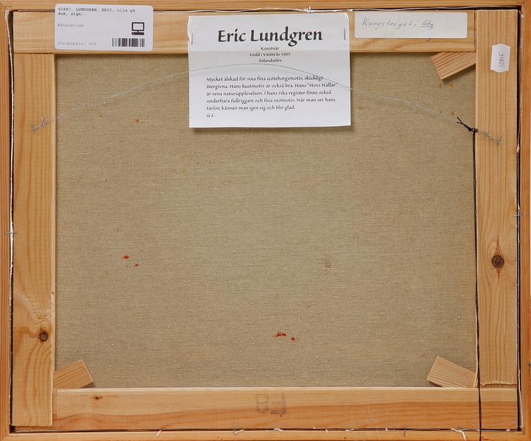 LUNDGREN, ERIC, olja på duk, sign.
