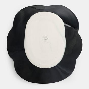 Birger Kaipiainen, a ceramic plate, stamped 'Viola' 1967 Arabia Finland Kaipiainen Invenit' and numbered 999/3000.