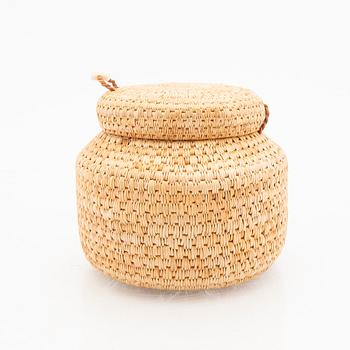 Margit Kitok-Åström, a signed box root work.
