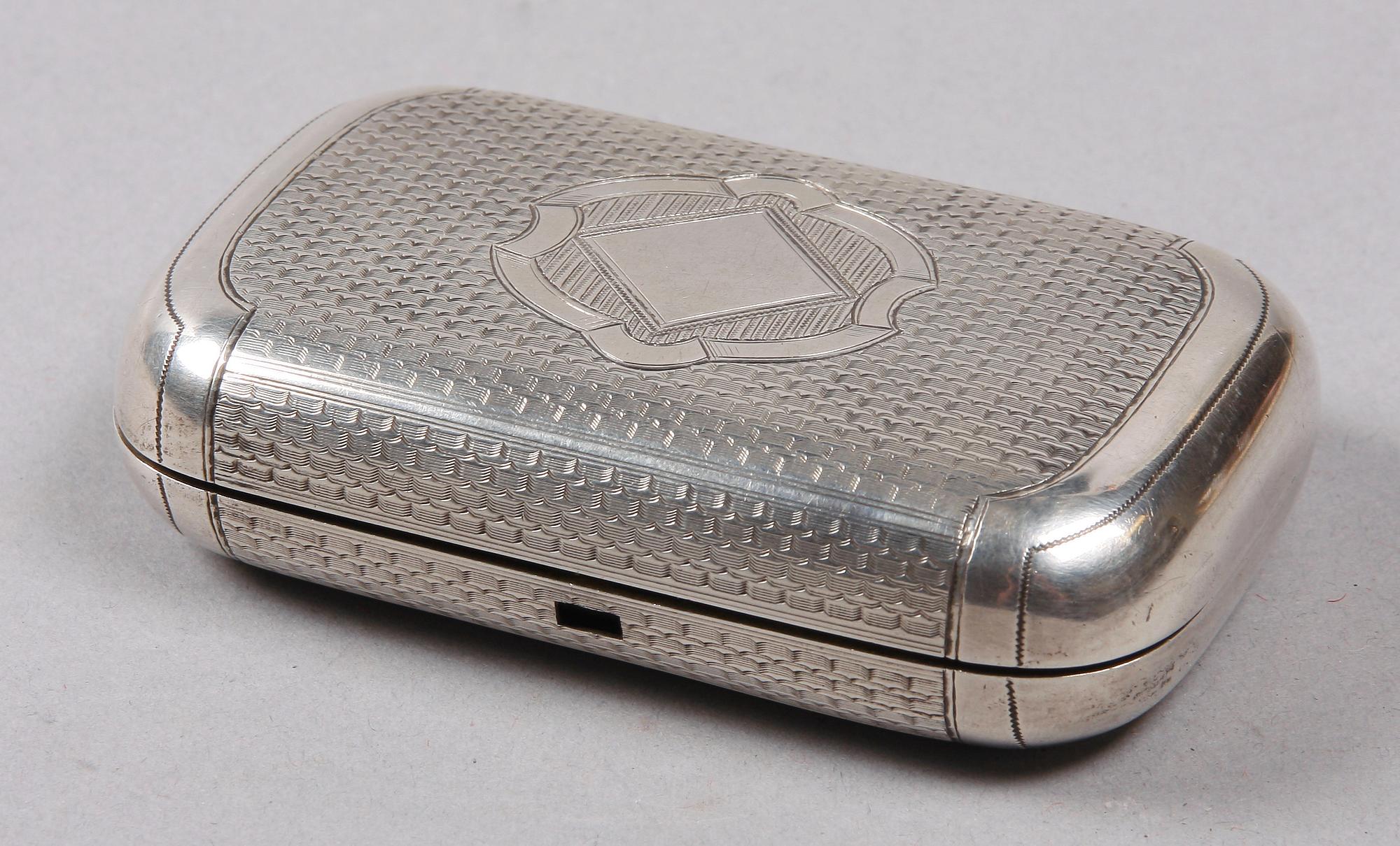 CIGARETTETUI, silver, Ryssland, 1880-tal.