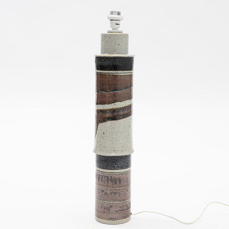 Inger Persson, a stoneware floor lamp, Rörstrand Ateljé.