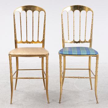 Eight Chiavari style chairs, Italy, second half of the 20th century.