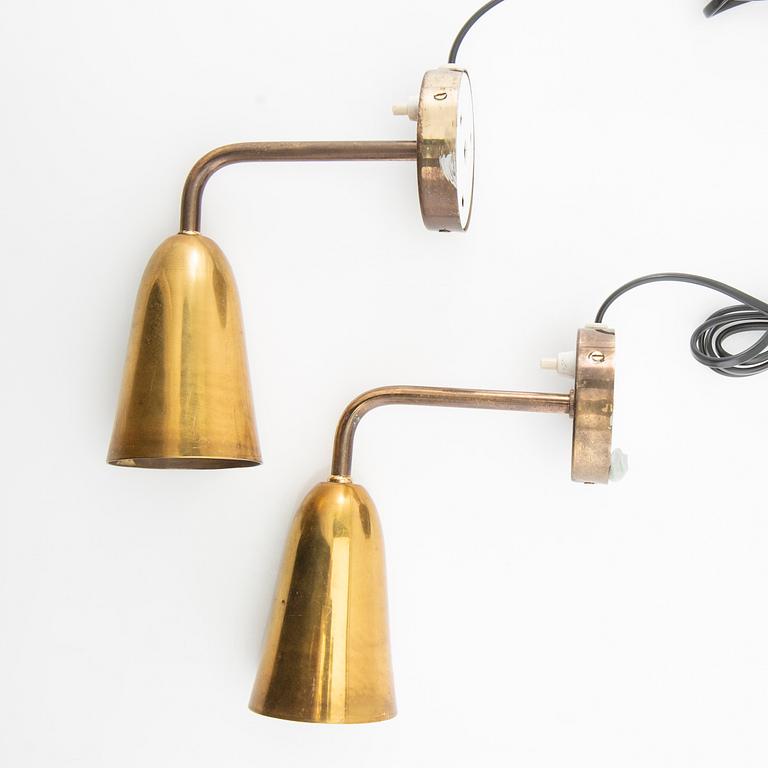 Wall sconces a pair mid-20th century.