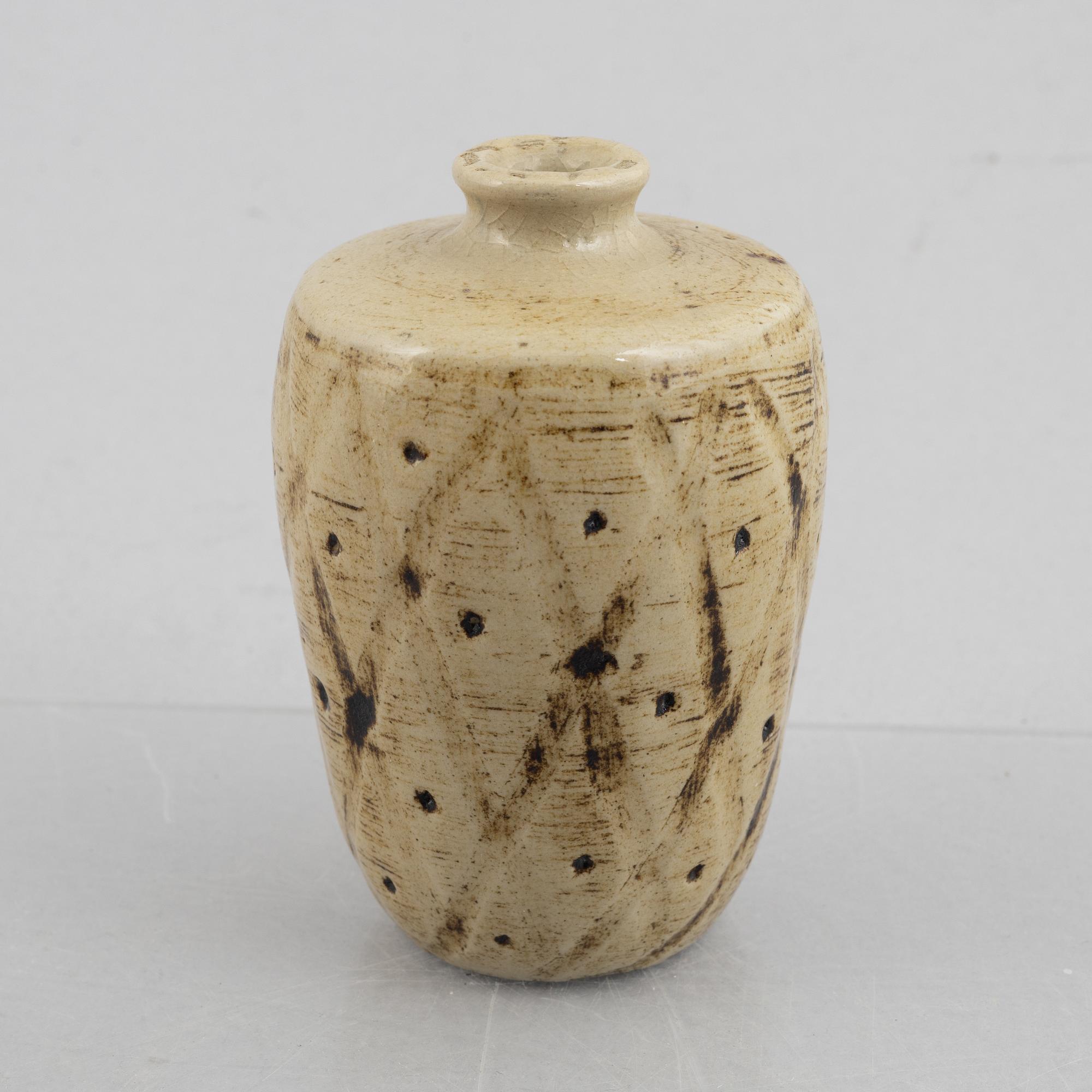 Anders Bruno Liljefors, a stoneware vase, Gustavsbergs studio.