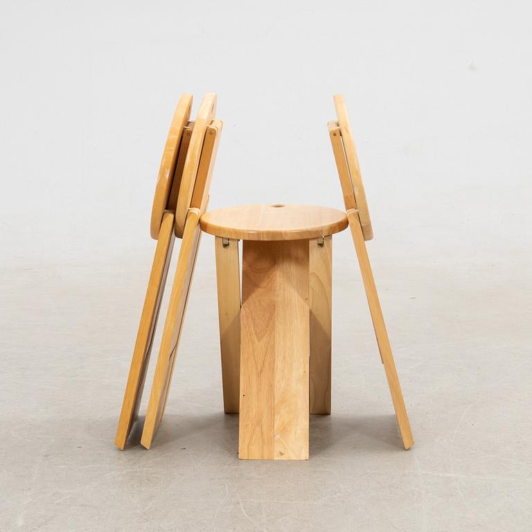 Roger Tallon, stools, 4 pcs, "TS", Sentou, Paris, 1970s.