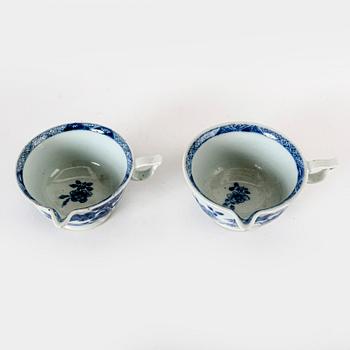 Såssnipor 2 at Kina 1800-tal porslin.