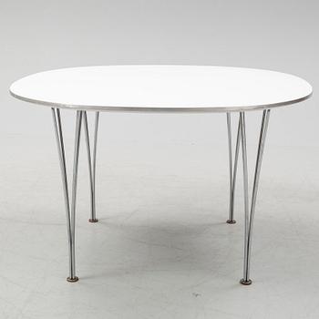 Bruno Mathsson & Piet Hein, a 'Supercirkel' dining table, Fritz Hansen.