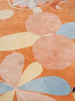 Hilma af Klint, a carpet ''Group IV, no 4. The Ten Largest youth'', handmade, 7/10, c 315 x 234 cm.