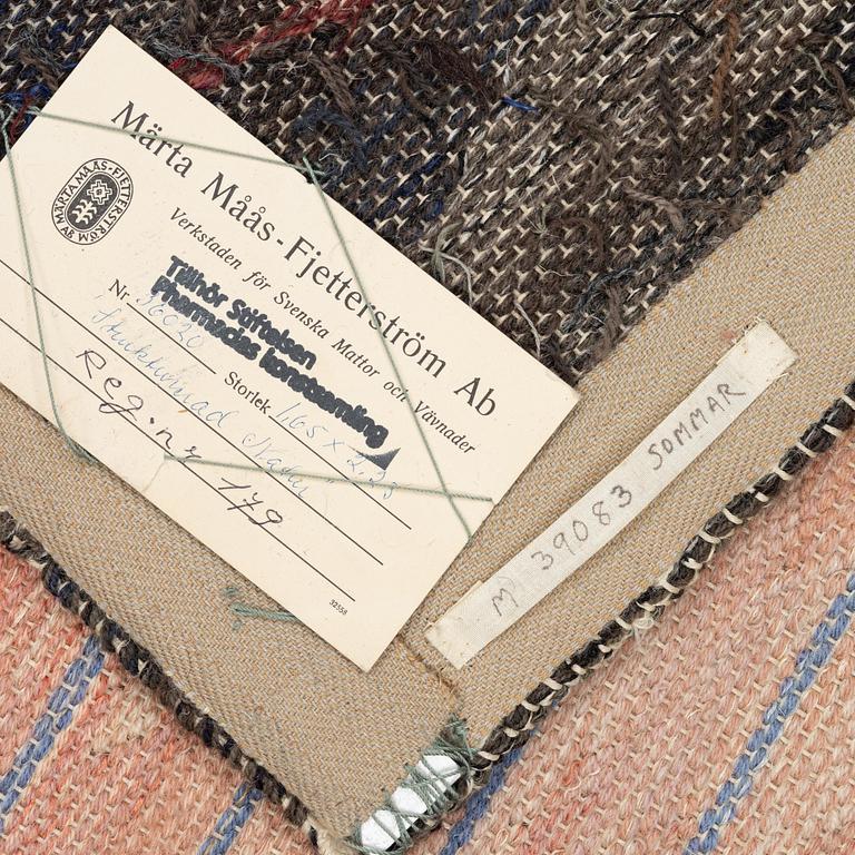 Susanne Henriques, a tapestry triptych, 'Strukturerad natur' c. 223 x 176 (one 165) cm, signed AB MMF SH.