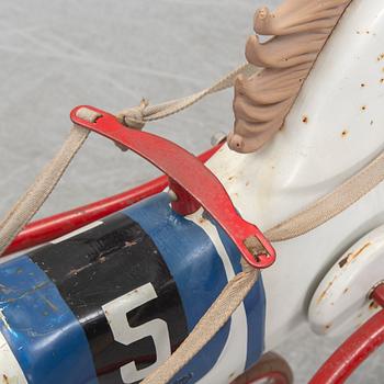 Leksakshäst/trampbil, 1900-talets mitt.