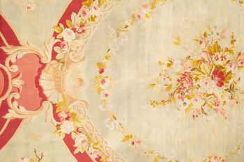 A carpet, tapestry weave, ca 625 x 431,5 cm, Aubusson the middle of the 19th century - around 1900, France.