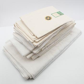 Handdukar 7+8 st linne/damast 1900-talets första hälft.