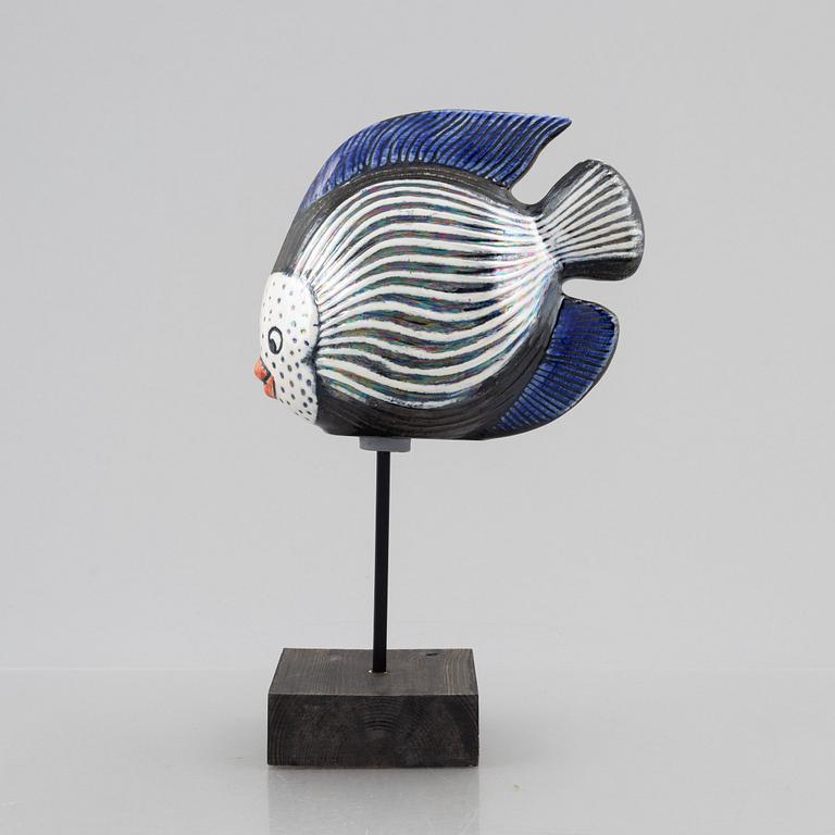 Lisa Larson, figurin, stengods, ur serien "Ocean", K-Studion, Gustavsberg.