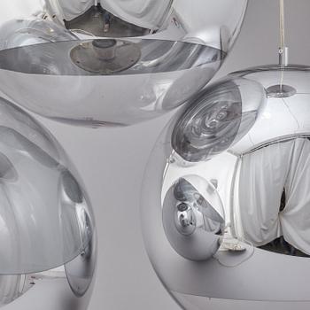 TOM DIXON, three 'Mirror Ball Chrome' pendant lights from Tom Dixon.