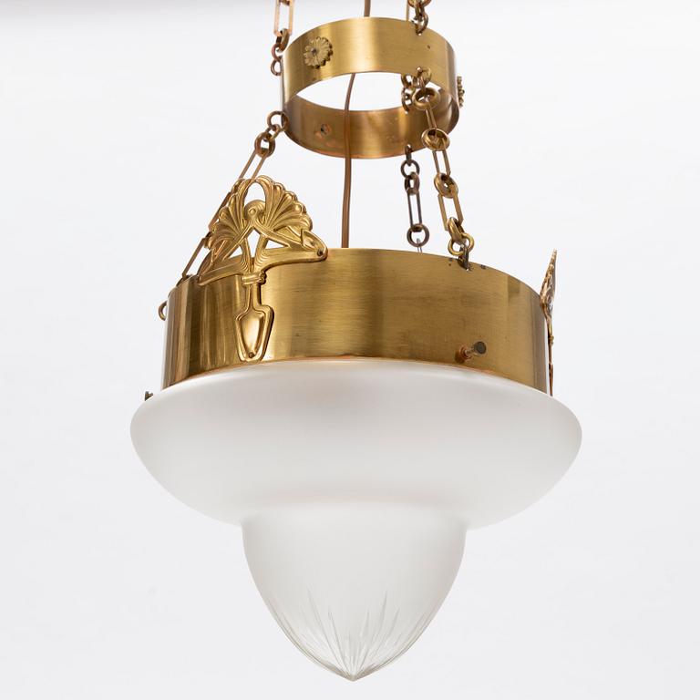 Ceiling lamp, Art Nouveau, early 20th century.