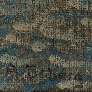 ANNA BOBERG. Olja på duk fäst på papp-pannå. Sign A. Boberg.