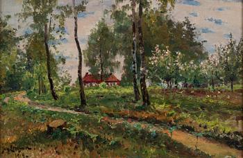 Johan Ericson, oil on canvas, signed and dated 1919.