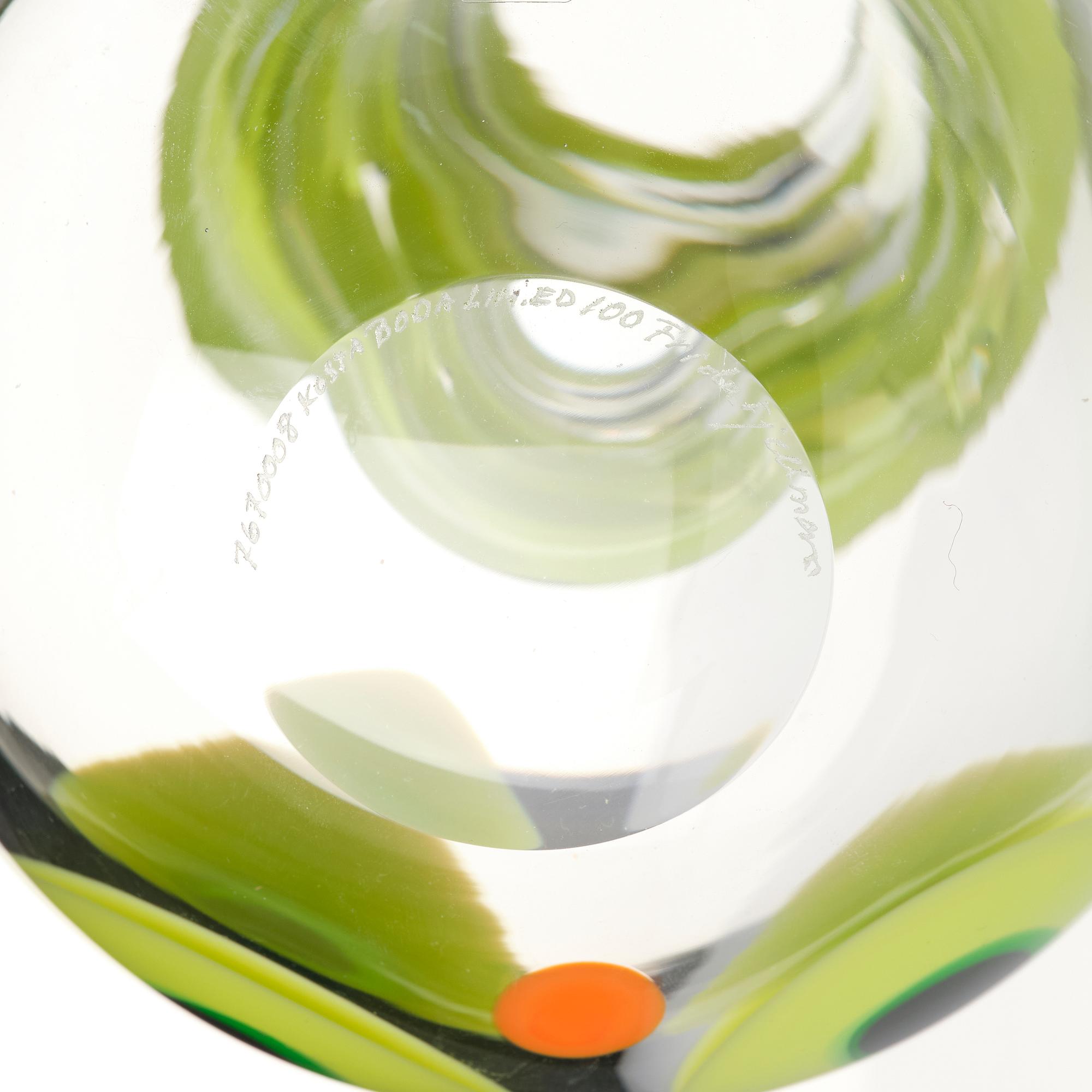 Frida Fjellman, Sculpture, "What's Up? Nothing Much", Kosta Boda, lim. ed 100.