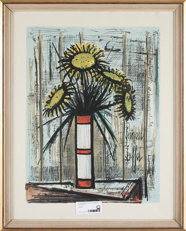 BERNARD BUFFET, färglitografi. Osignerad.