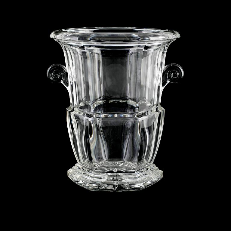 CHAMPAGNEKYLARE, glas, art déco stil, Artisanat de Lorraine, Frankrike, 1900-talets mitt.