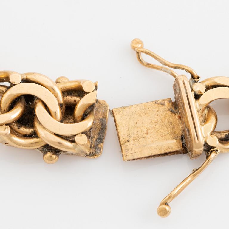 Armband, 18K guld, Bismarcklänk.