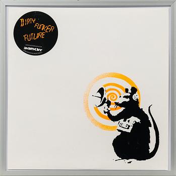 A album cover by Banksy, unsigned
