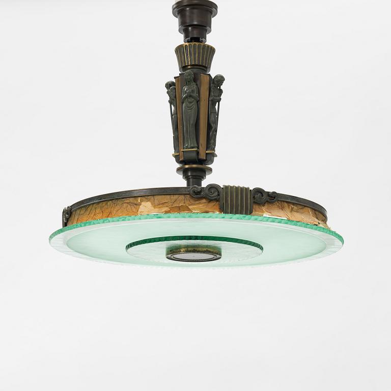 Einar Bäckström, ceiling lamp, model 4006, Swedish Grace, 1920s/30s.