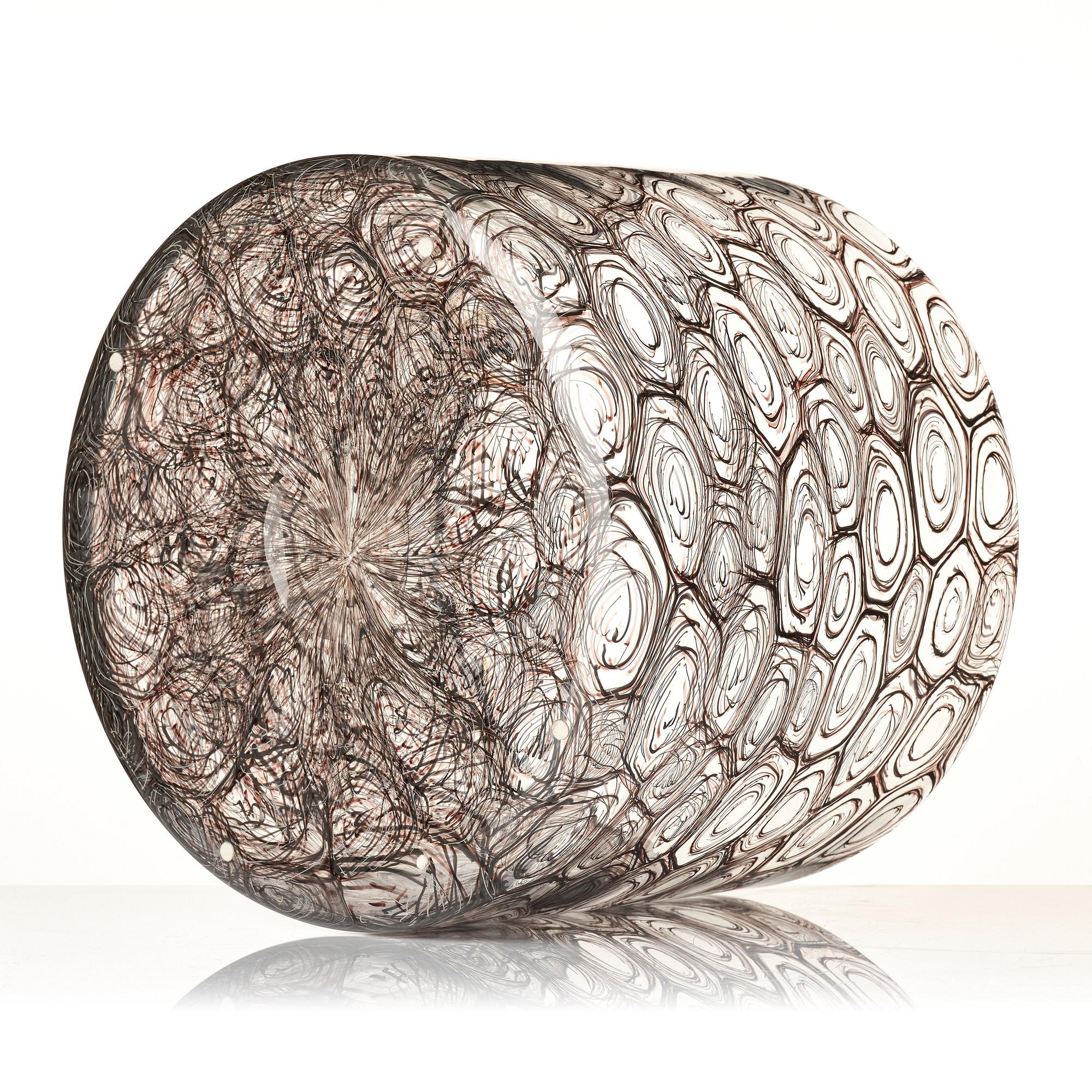 Ann Wåhlström, unik vas, "Nest VII", glas, Tacoma glashytta, Seattle, USA, 2015.