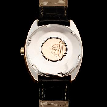 ARMBANDSUR, guld på stål, Omega Constellation.
