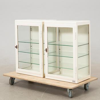 Medical cabinets, 2 pcs, Central Europe, mid-20th century.