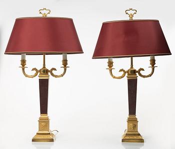 Versace, bordslampor, ett par, sent 1900-tal.