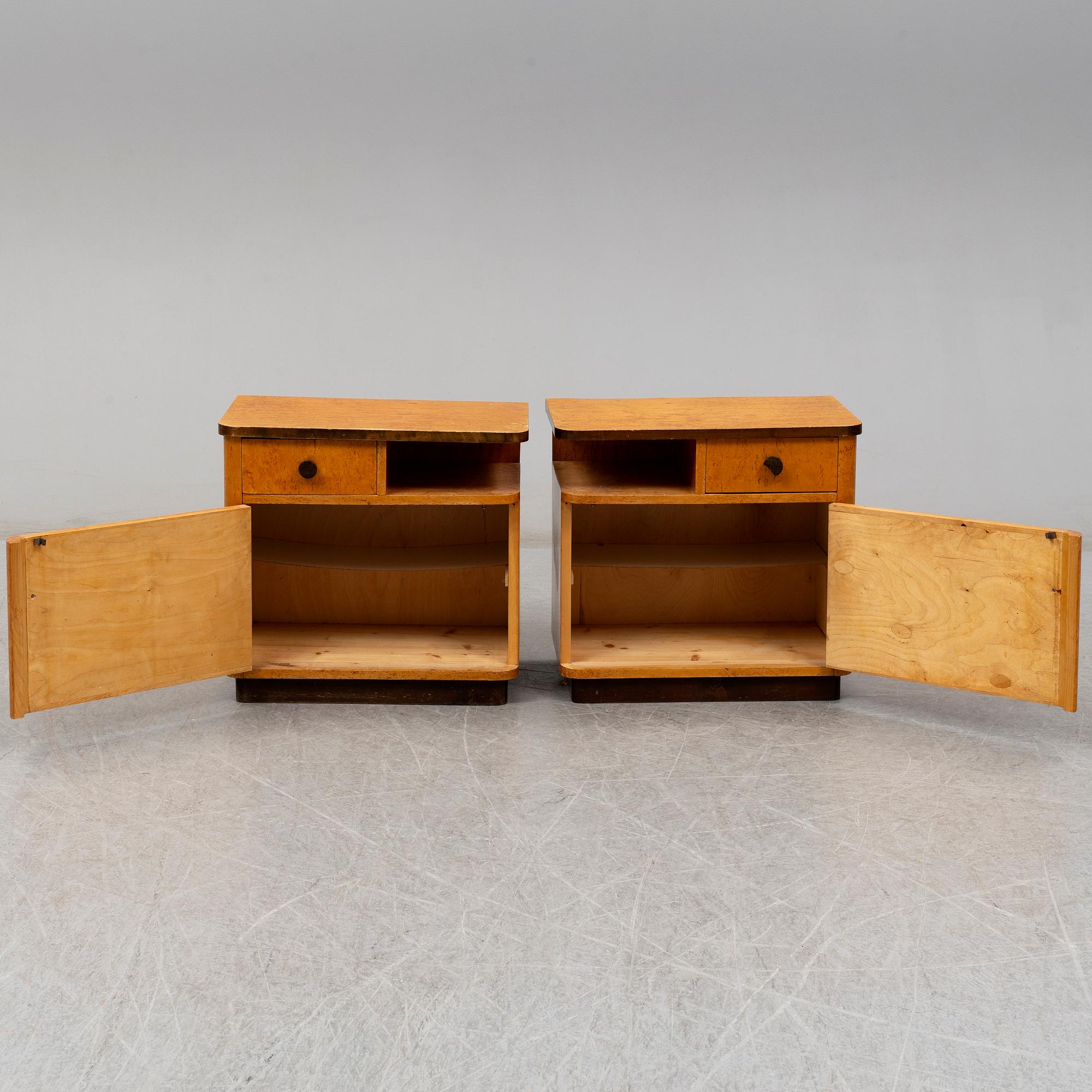 SÄNGBORD, Art deco, 1930/40-tal.