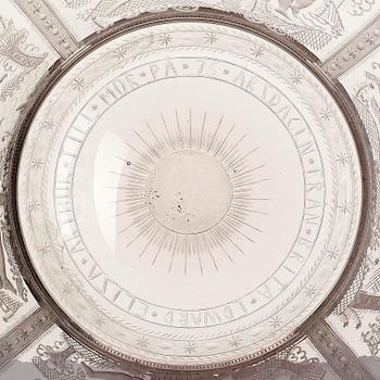 Edward Hald, an engraved glass bowl, Orrefors, 1920, model 147, provenance Edward Hald.