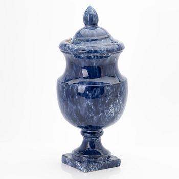 Lidded urn, Höganäs, Anders Rydström, 19th century.